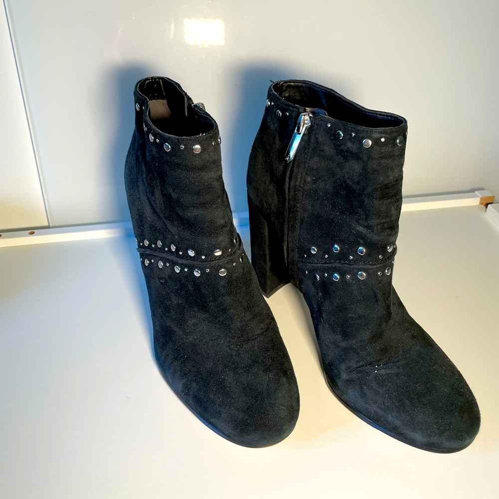 Black Suede Sam Edelman Ankle Boots